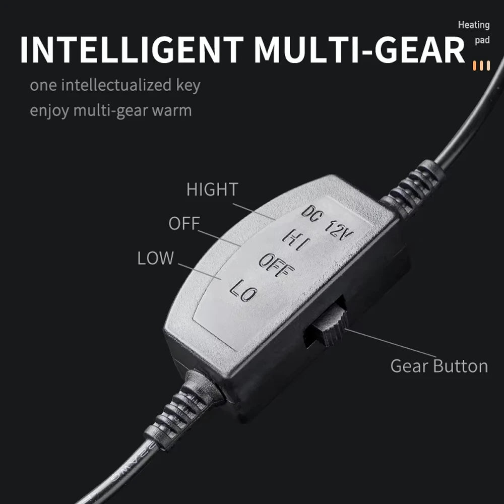 1/2Pcs Winter Heated Car Seat Cover 12V Heating Warmer Car Seat Cushion Auto Universal Car Seat Protector Cloak Cover Pads Set