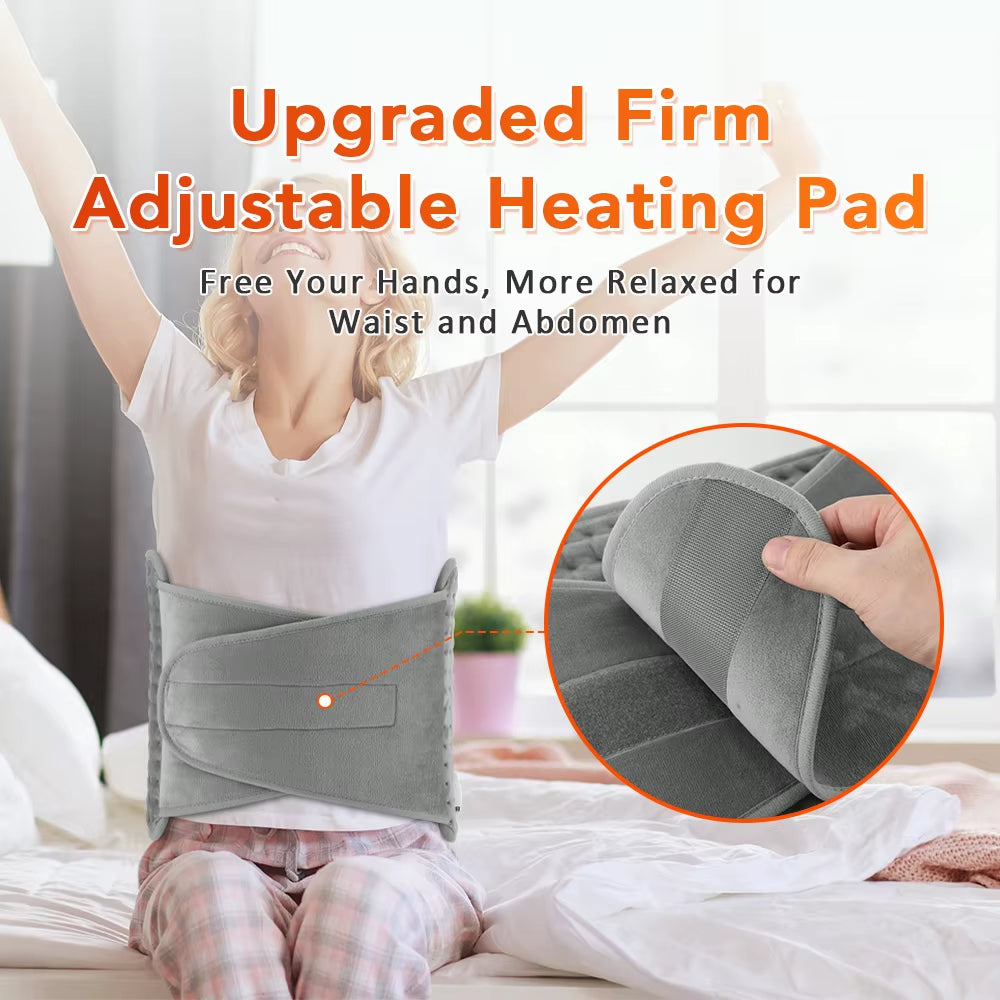 Electric Heating Waist Belt Warm Thermal 10-Gear Heating Pad Office Home Temperature Control Waist Belt Warming Back Hand Warmer